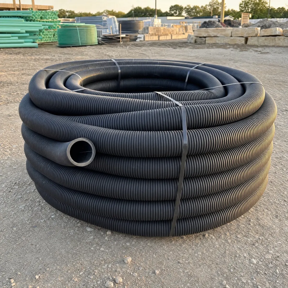 4" Solid Drain Pipe, 100'