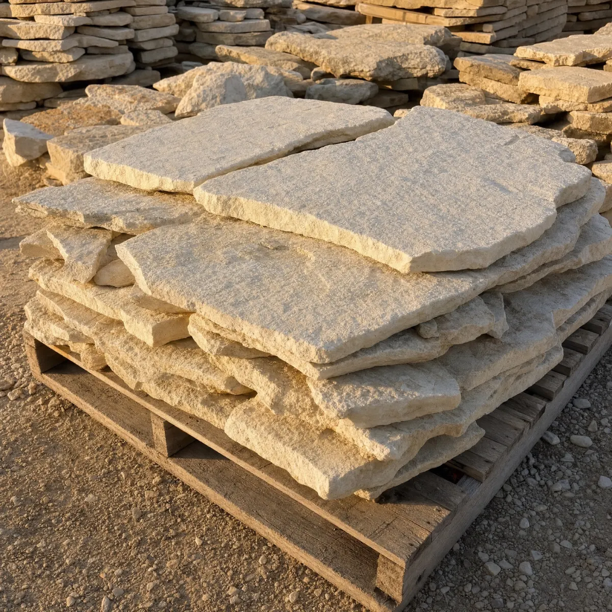 Texas Cream Flagstone, 1"–2"